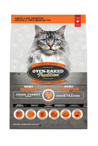 Ob510 - Nourriture semi-humide pour chat à la dinde - Oven-Baked