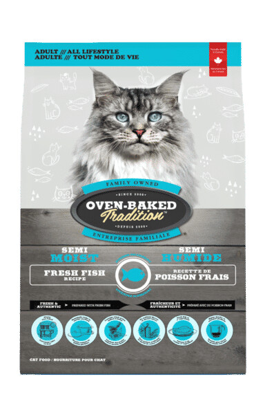Ob512 - Nourriture semi-humide pour chat au poisson - Oven-Baked