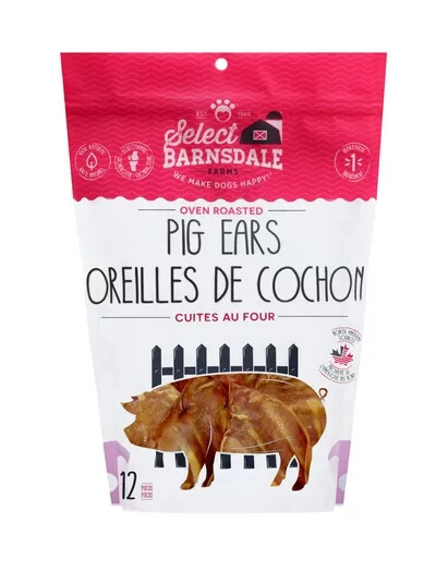 Ec25680 - Paquet d'oreilles de porc pour chiens - Select Barnsdale Farms