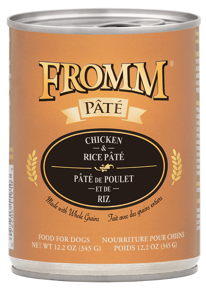 Fr365 - Nourriture en boîte pour chiens pâté de poulet et riz - Fromm Gold