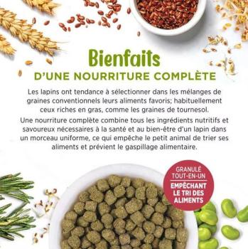 Nourriture extrudée pour lapin - Living World