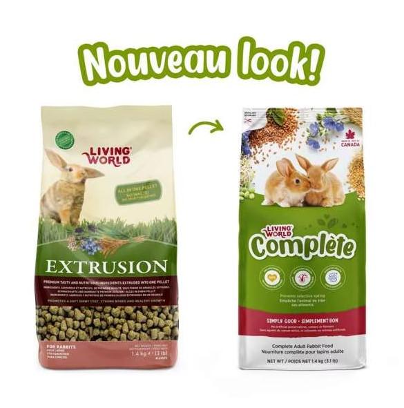 Hg60573 - Nourriture extrudée pour lapin - Living World