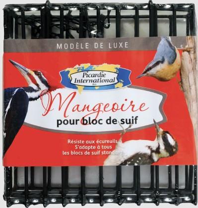 Ht50574 - Petite cage noir pour pain de suif pour oiseaux sauvages - Ferme Picardie
