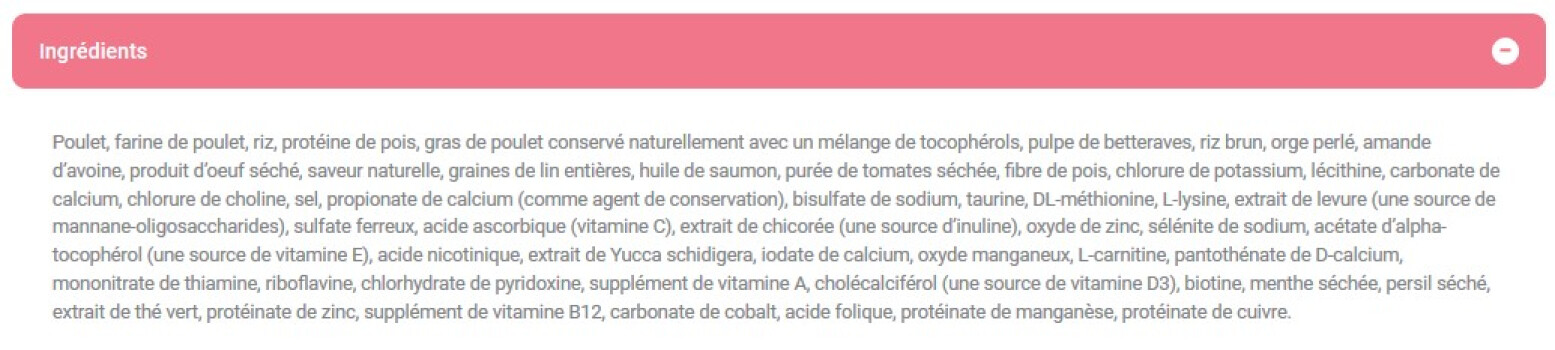 Nourriture pour Chats d'Intérieur au Poulet - 1st Choice