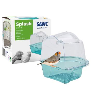 Bain ''Splash'' en plastique pour cage pour oiseaux - Savic