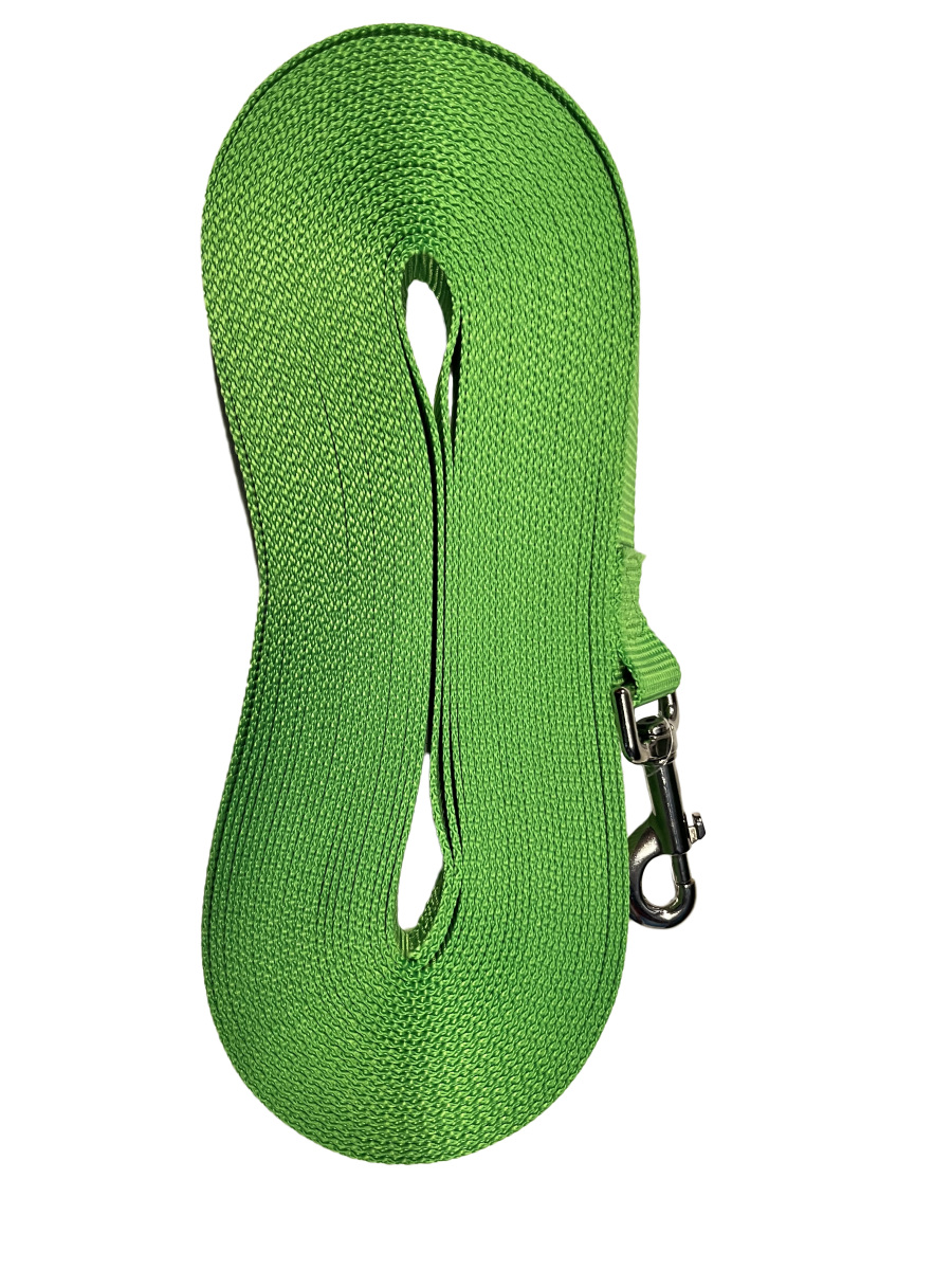 Tv18524 - Laisse de rappel vert lime pour chien 1" – Les nylons du berger