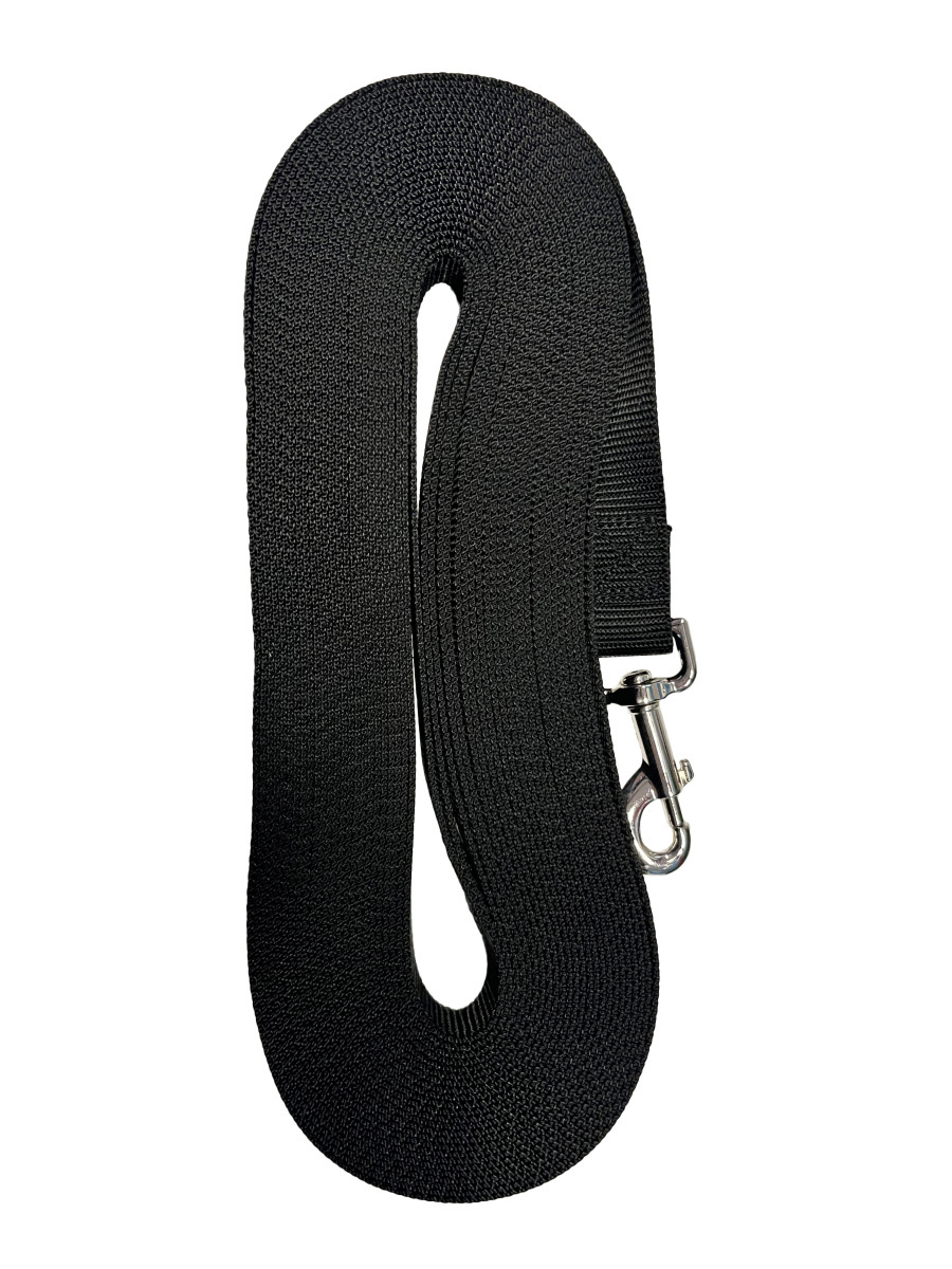 Tv58201 - Laisse de rappel noir pour chien 5/8" – Les nylons du berger