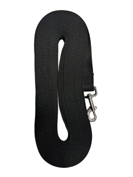 Laisse de rappel noir pour chien 5/8" – Les nylons du berger