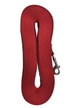 Laisse de rappel rouge pour chien 5/8" – Les nylons du berger
