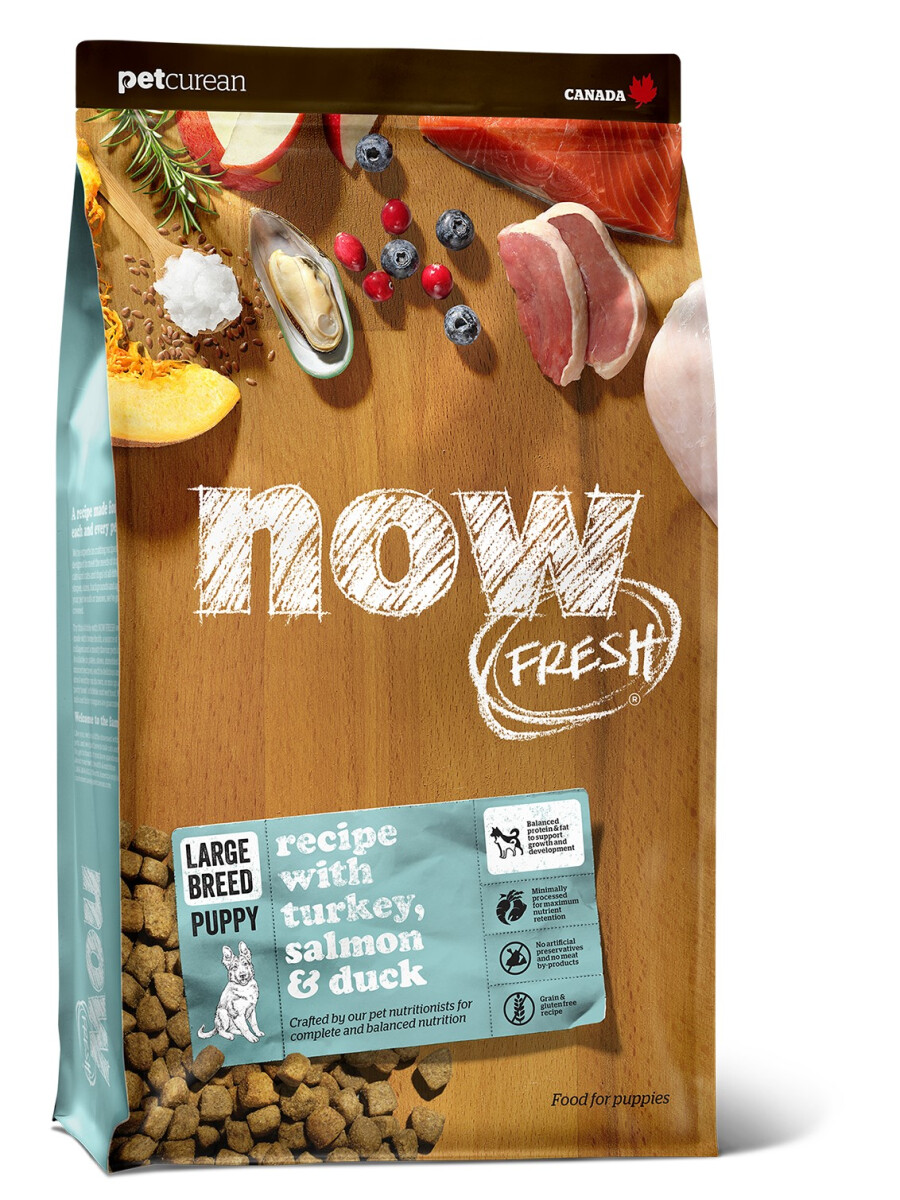 Pc1024 - Nourriture pour chiots de grandes races sans grains - Now Fresh