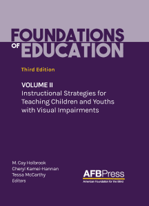 foundations education impairments strategies youths instructional volume visual teaching ii children