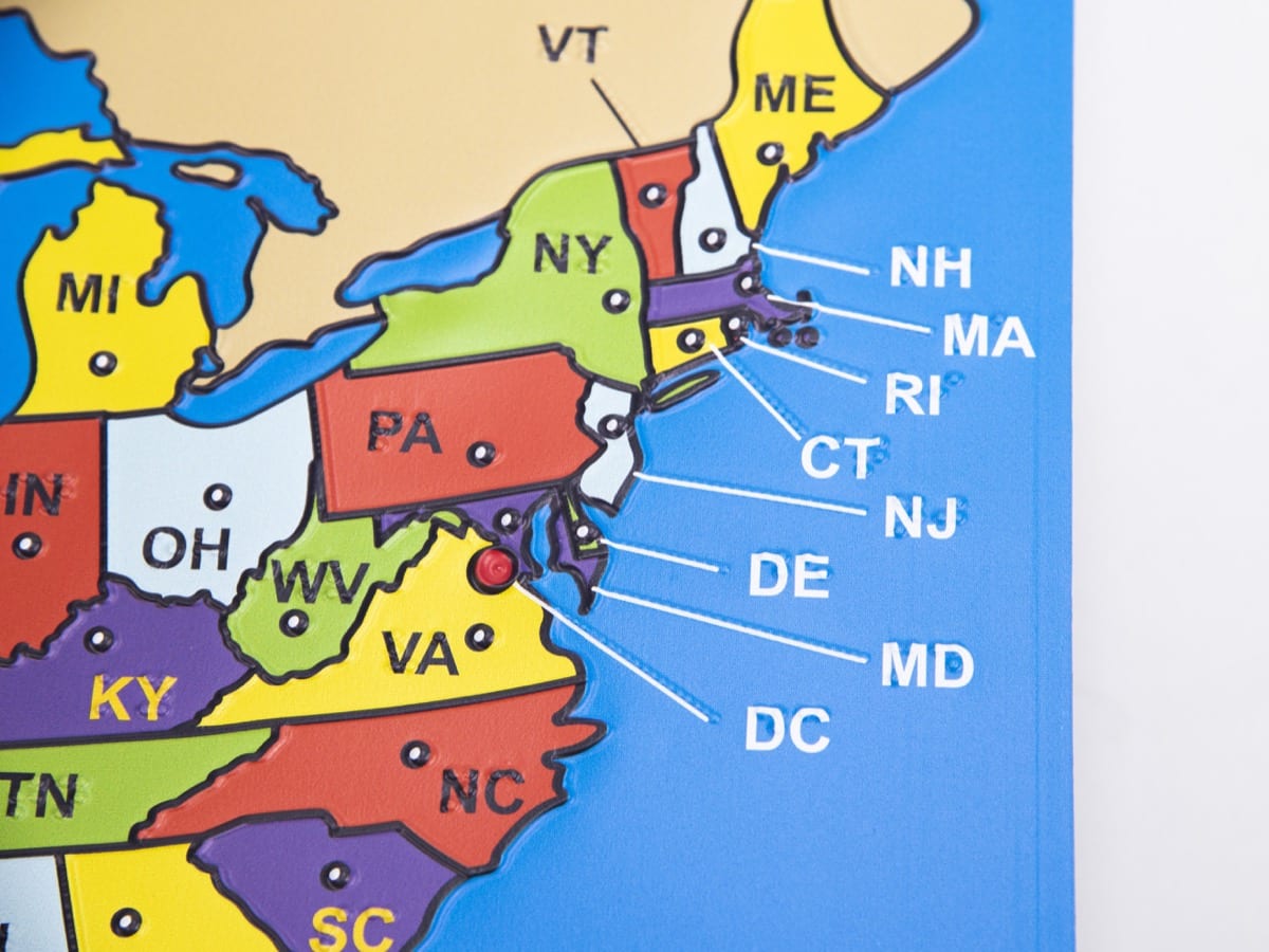 North East Map Of Us Map