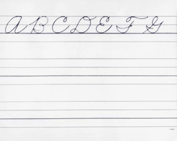 Beginner's Writing Paper with Alphabet: Upper Case ...