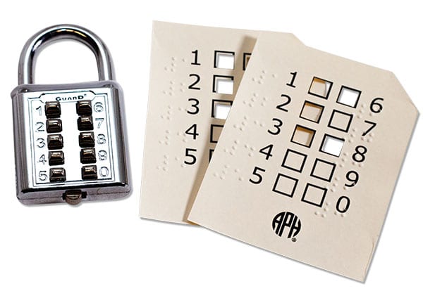 10 Digit Combination Password Padlock Push Button Lock Blind Button Padlock