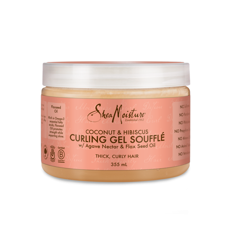 SD21043 Shea Moisture-Coconut & Hibiscus Curling Gel Souffle 355ml