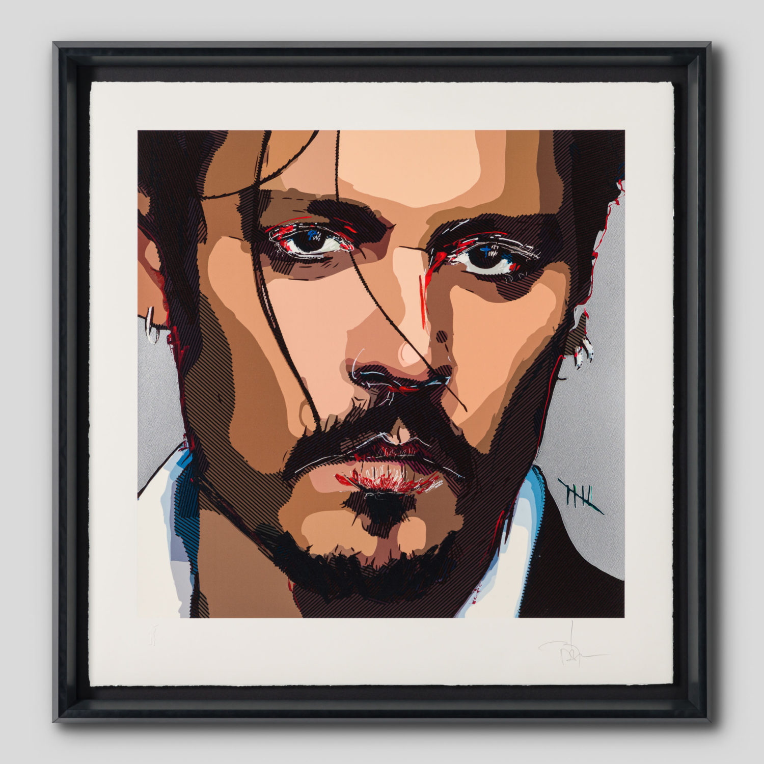 Johnny Depp Debuts his Self-Portrait ‘Five’ - The Arcadia Online
