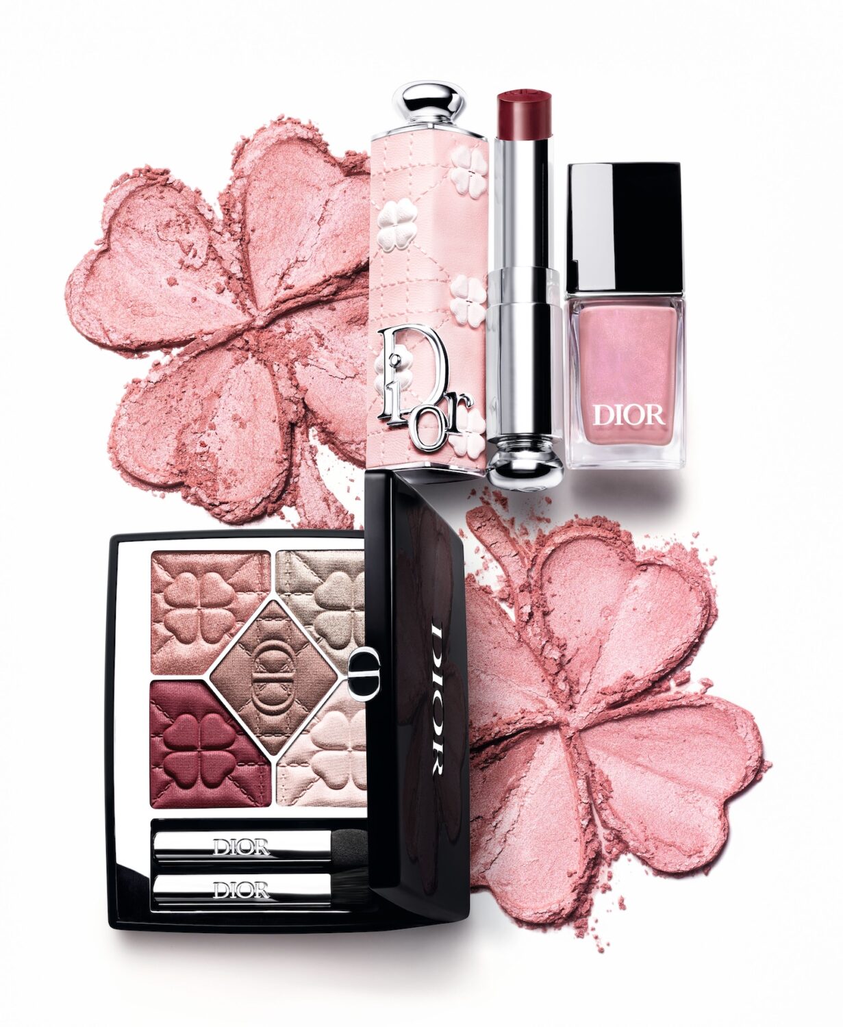 DIOR BEAUTY FALL LOOK PINK BLUSHER LIPSTICK AND NAIL VARNISH