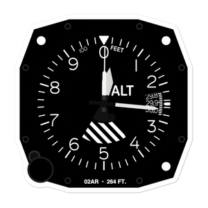 Three Rivers Airport (02AR) Altimeter Stickers