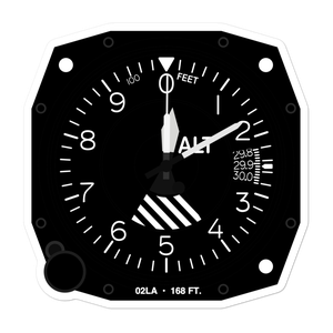 La State Police Troop G Heliport (02LA) Altimeter Stickers