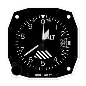 Troy Airpark (02MO) Altimeter Stickers