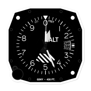 Hansen Heliport (02NY) Altimeter Stickers