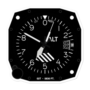 Wise River Airport (02T) Altimeter Stickers
