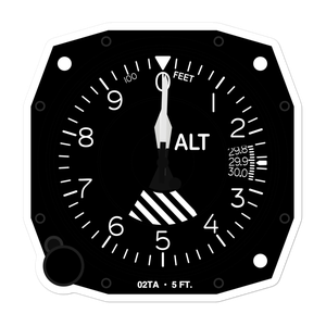 Matagorda Shore Facility Heliport (02TA) Altimeter Stickers