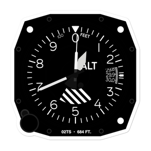 FWOMC Heliport (02TS) Altimeter Stickers