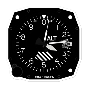 The Palms At Kitty Hawk Airport (02TX) Altimeter Stickers