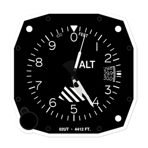 Lucin Airport (02UT) Altimeter Stickers