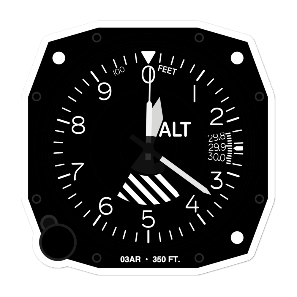 Hscmh Heliport (03AR) Altimeter Stickers 