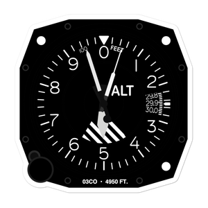 Kugel-Strong Airport (03CO) Altimeter Stickers