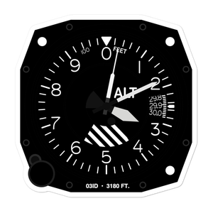Flying Y Ranch Airport (03ID) Altimeter Stickers