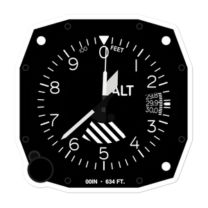 St Mary Medical Center Heliport (00IN) Altimeter Stickers