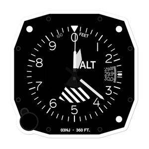At&T Heliport (03NJ) Altimeter Stickers