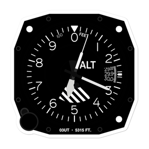 A Z Minerals Corporation Airport (03UT) Altimeter Stickers