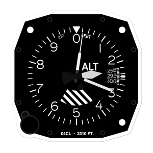 Hunt's Sky Ranch Airport (04CL) Altimeter Stickers