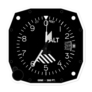 Dow Chemical Heliport (00MI) Altimeter Stickers