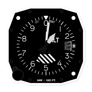 Field of Dreams Airport (04W) Altimeter Stickers