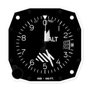 Van Buren Seaplane Base (05B) Altimeter Stickers