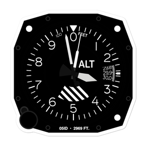 Running Creek Ranch Airport (05ID) Altimeter Stickers