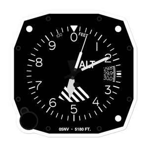 Baker Ranches Airport (05NV) Altimeter Stickers