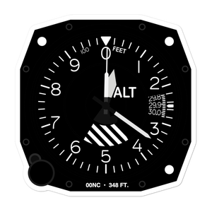 North Raleigh Airport (00NC) Altimeter Stickers