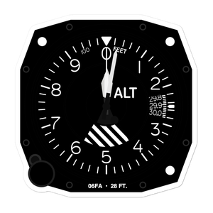 William P Gwinn Airport (06FA) Altimeter Stickers