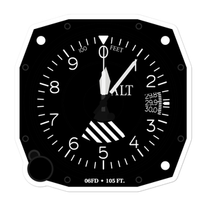 Grass Roots Airpark (06FD) Altimeter Stickers