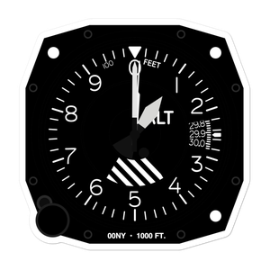 Weiss Airfield (00NY) Altimeter Stickers