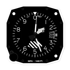 Freefall Oz Airport (06PA) Altimeter Stickers