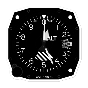 TNT Heliport (07CT) Altimeter Stickers