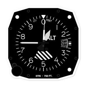 Gray Airport (07IN) Altimeter Stickers