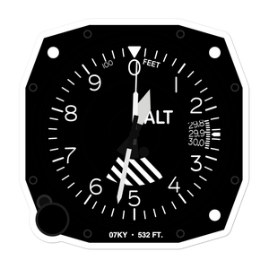 Blue Lick Airport (07KY) Altimeter Stickers